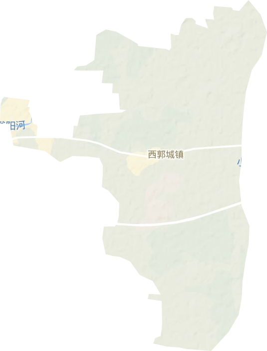 西郭城镇地形地图