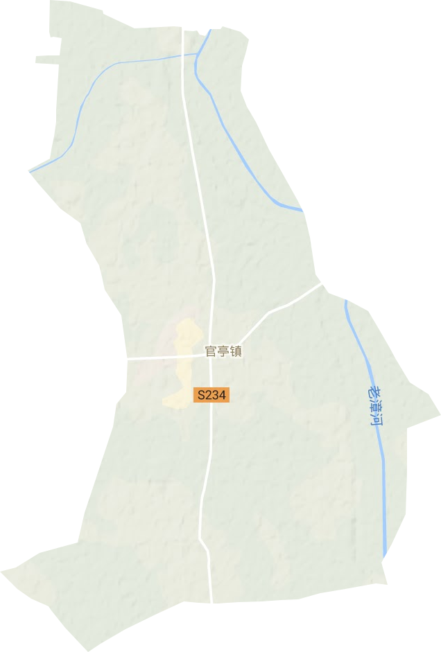 官亭镇地形地图