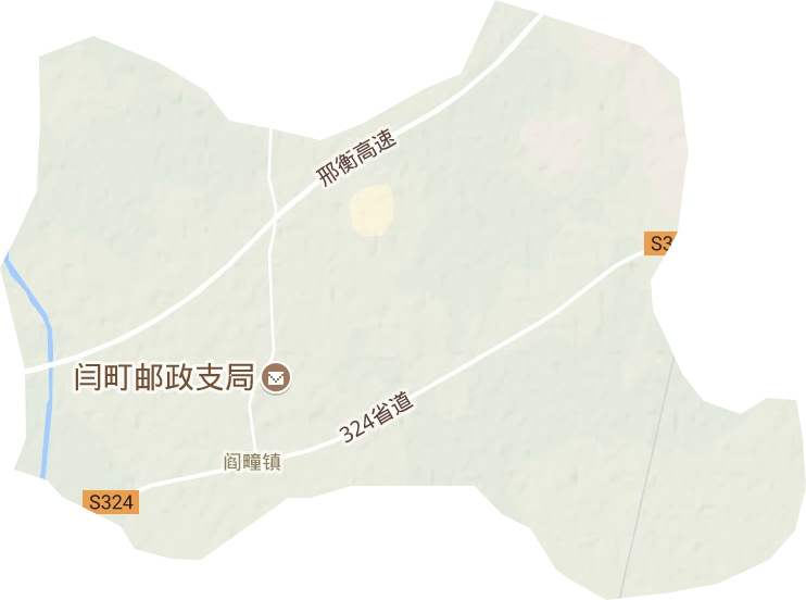 阎疃镇地形地图