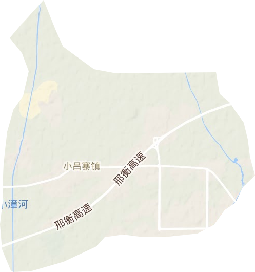 小吕寨镇地形地图