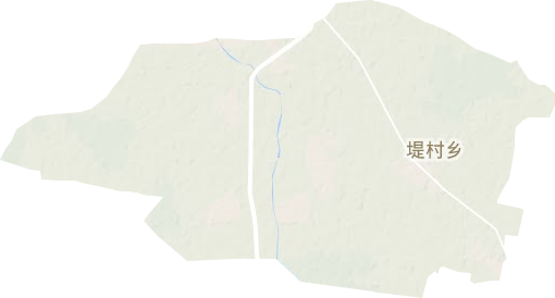 堤村乡地形地图