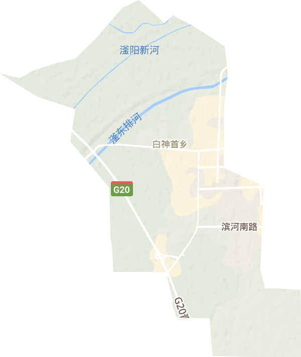 白神首乡地形地图