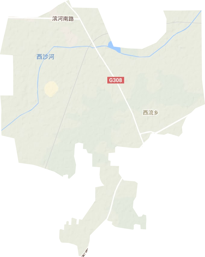 西流乡地形地图