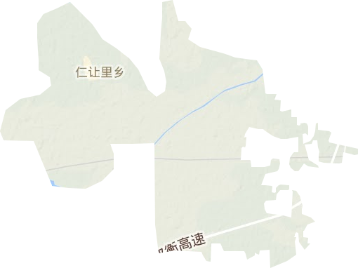 仁让里乡地形地图
