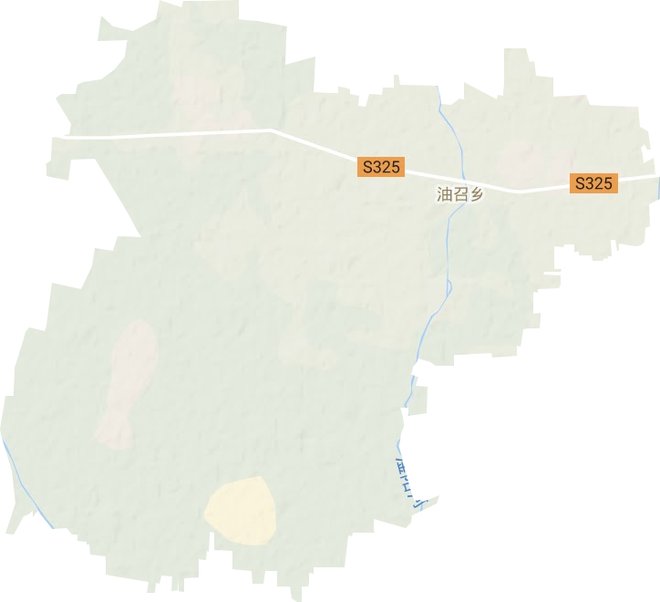 油召乡地形地图