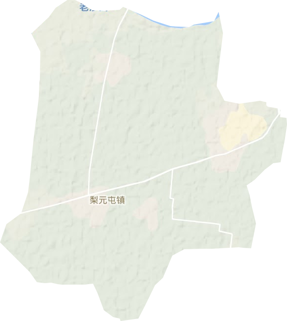 梨园屯镇地形地图