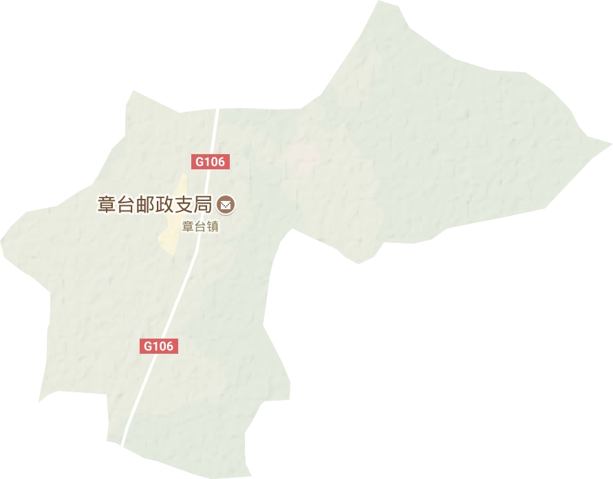 章台镇地形地图