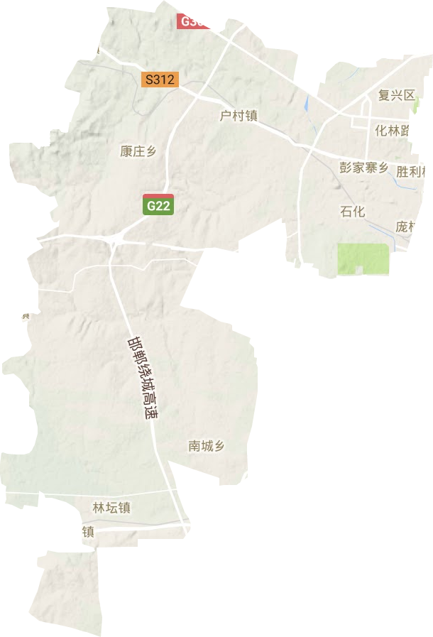 复兴区地形地图