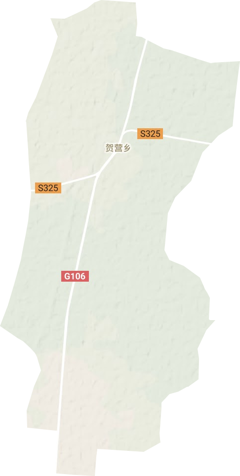 贺营镇地形地图
