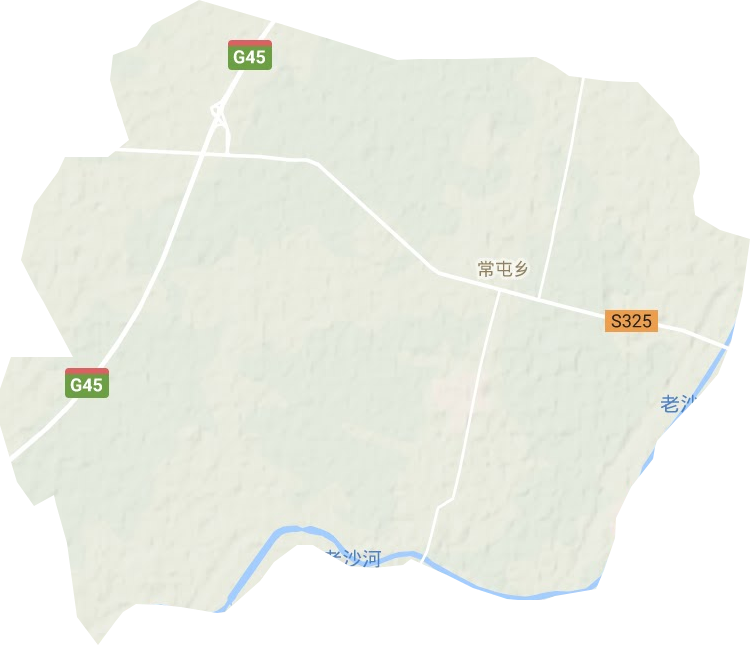 常屯乡地形地图