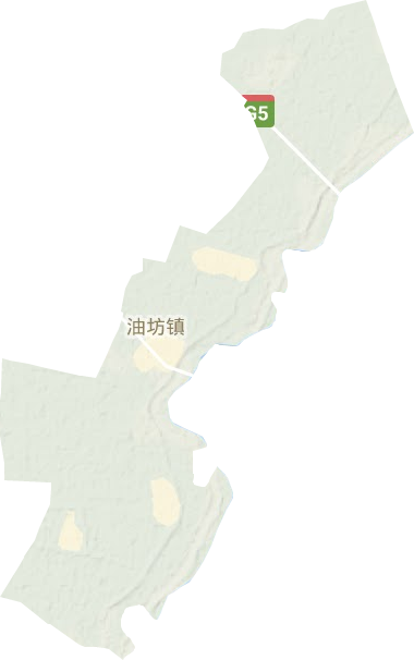 油坊镇地形地图