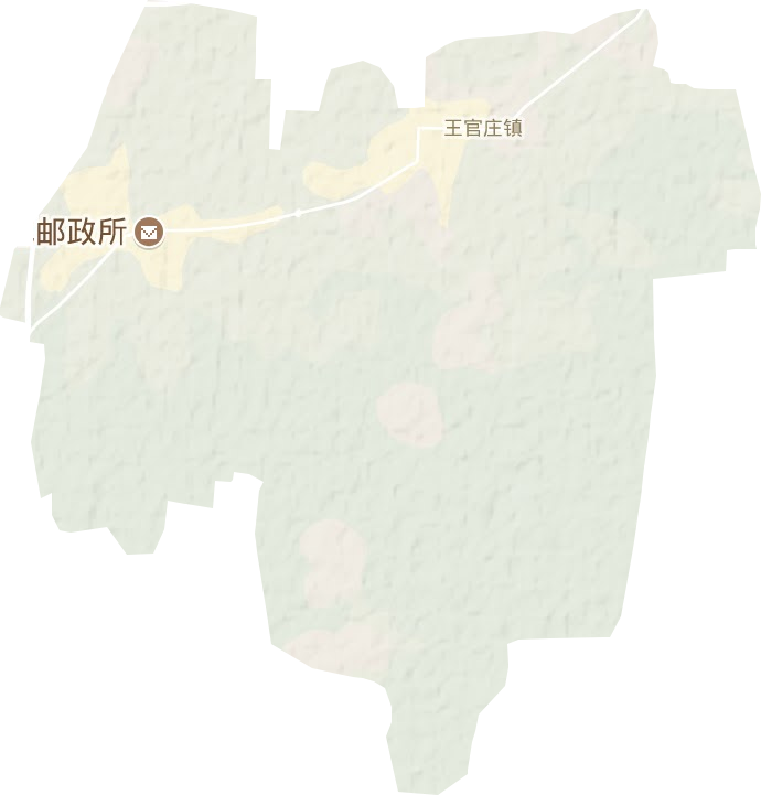 王官庄镇地形地图