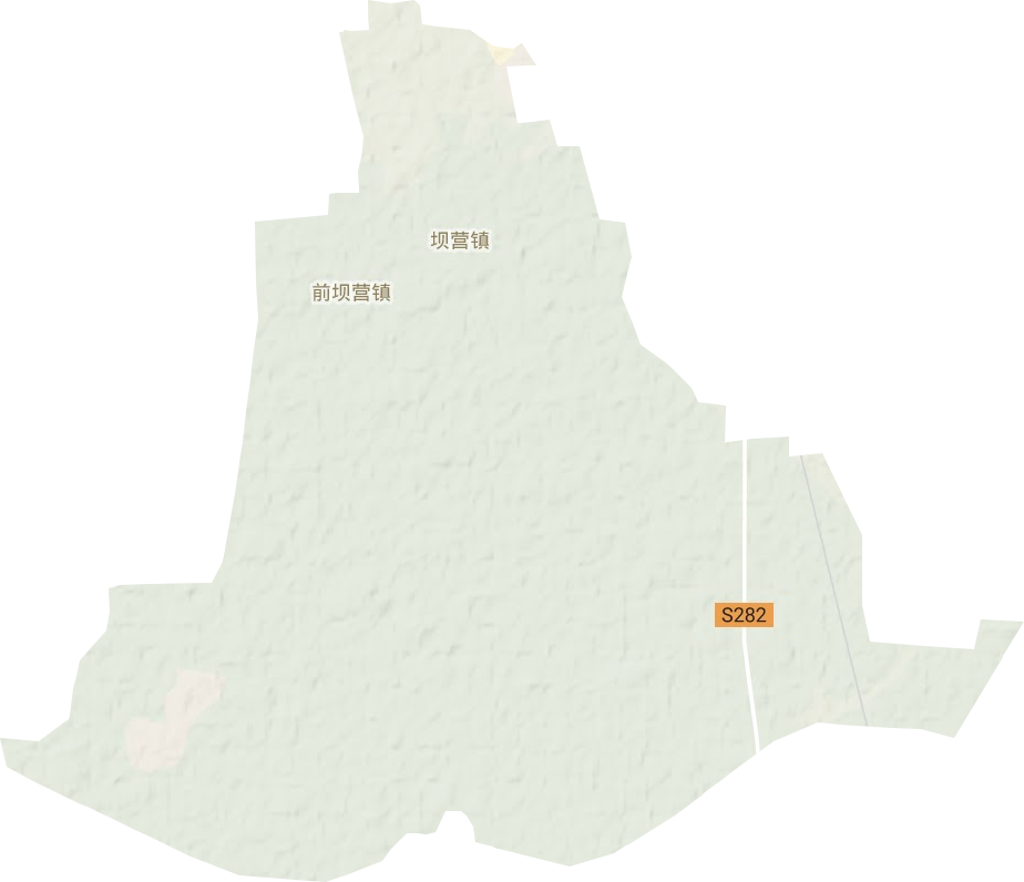 坝营镇地形地图