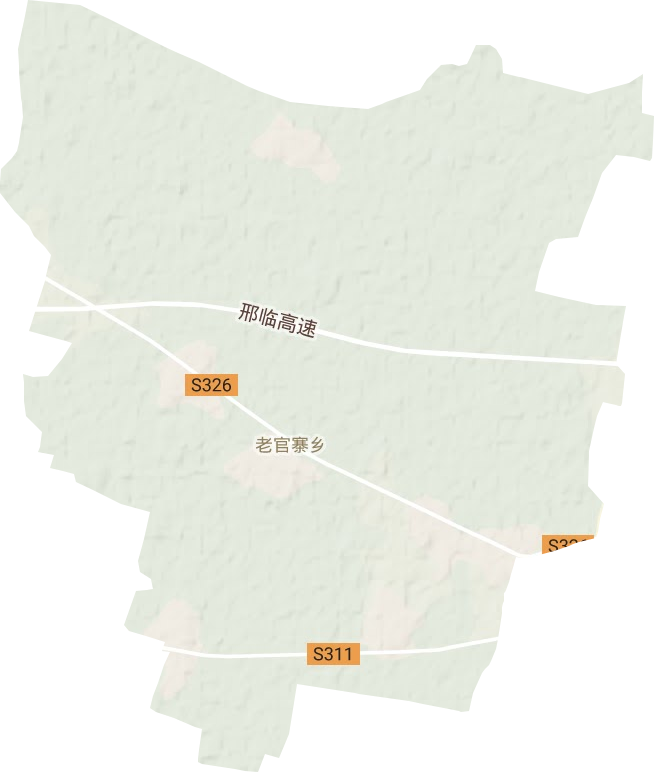 老官寨镇地形地图