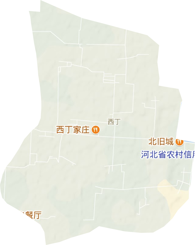 西丁街道地形地图