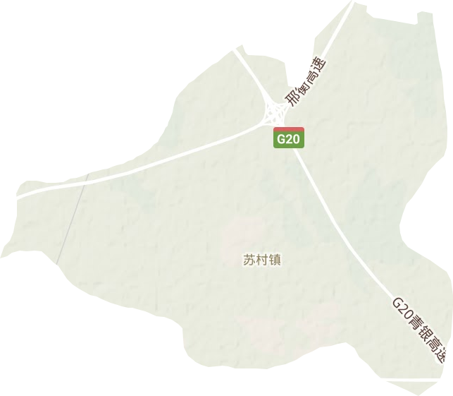 苏村镇地形地图