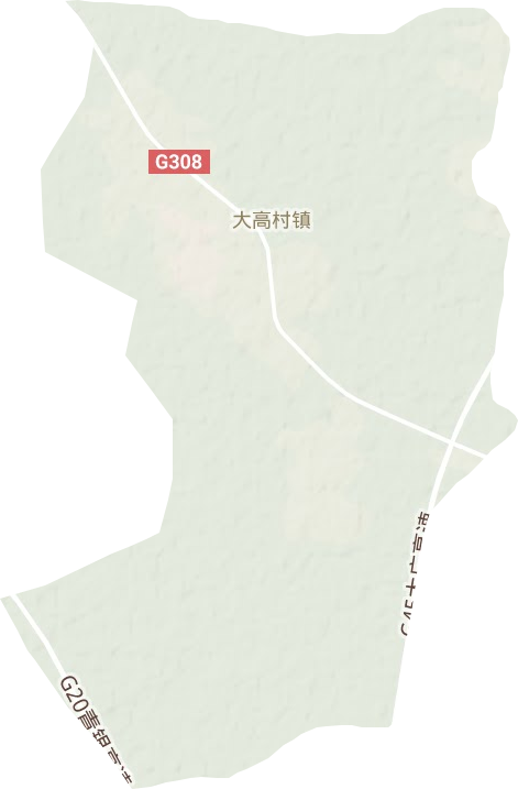 大高村镇地形地图