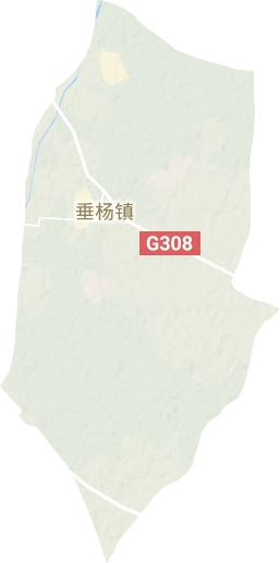 垂杨镇地形地图