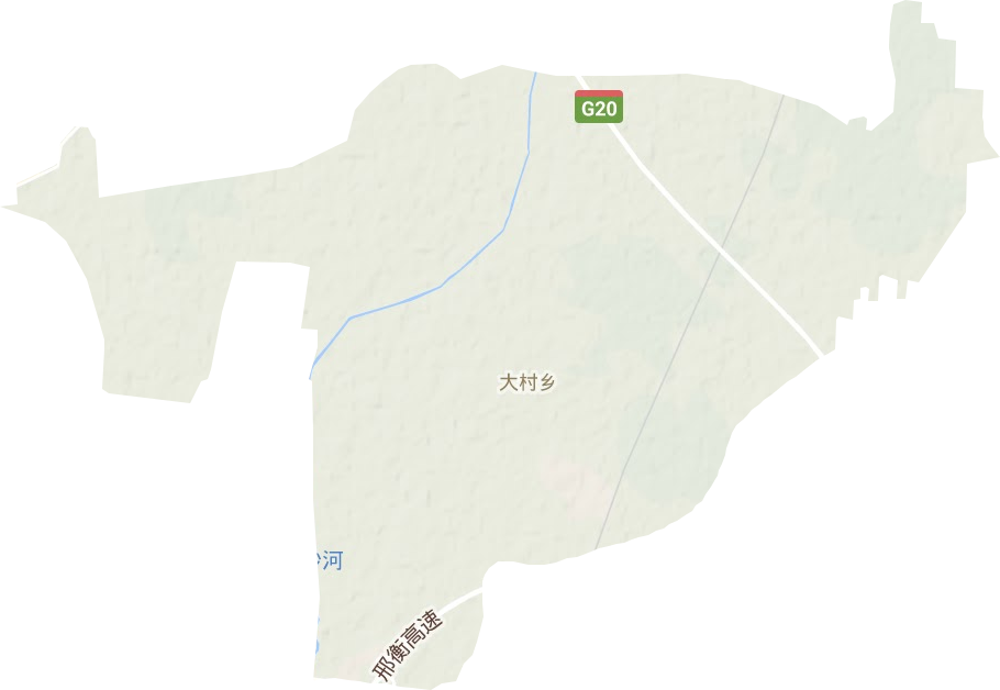 大村乡地形地图