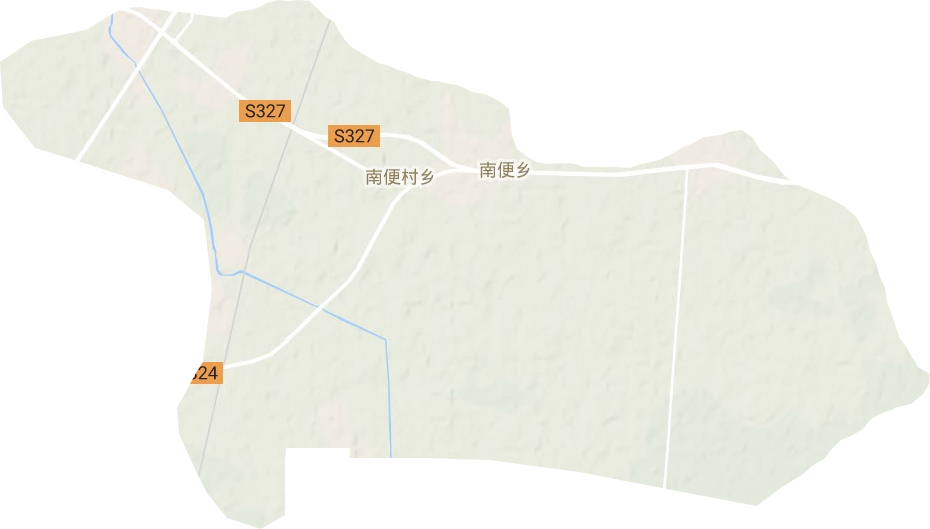 南便村乡地形地图