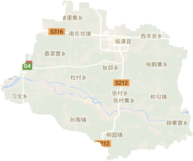 临漳县地形地图