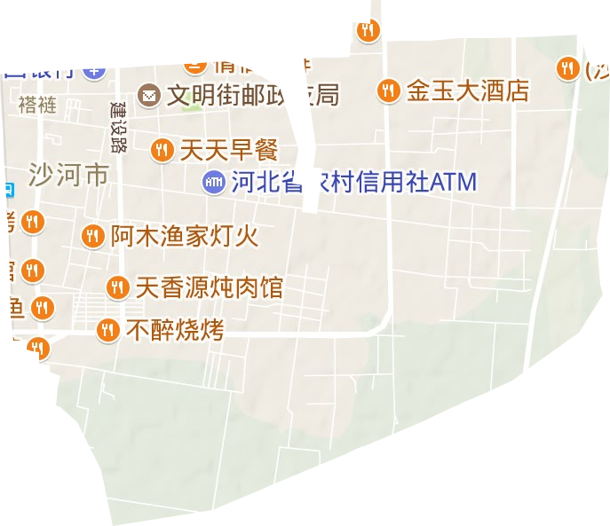 褡裢街道地形地图