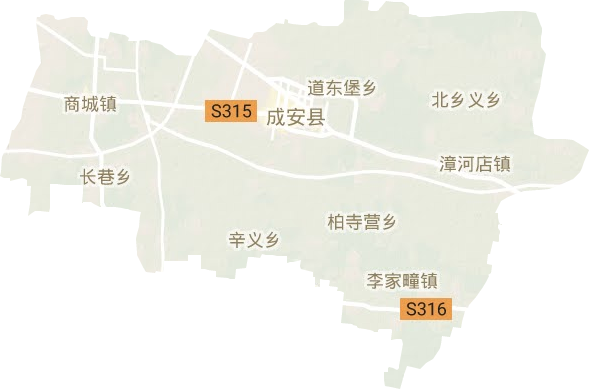 成安县地形地图