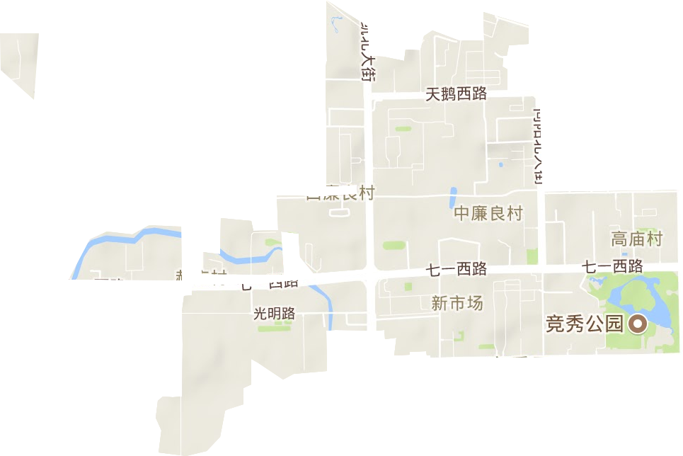 新市场街道地形地图