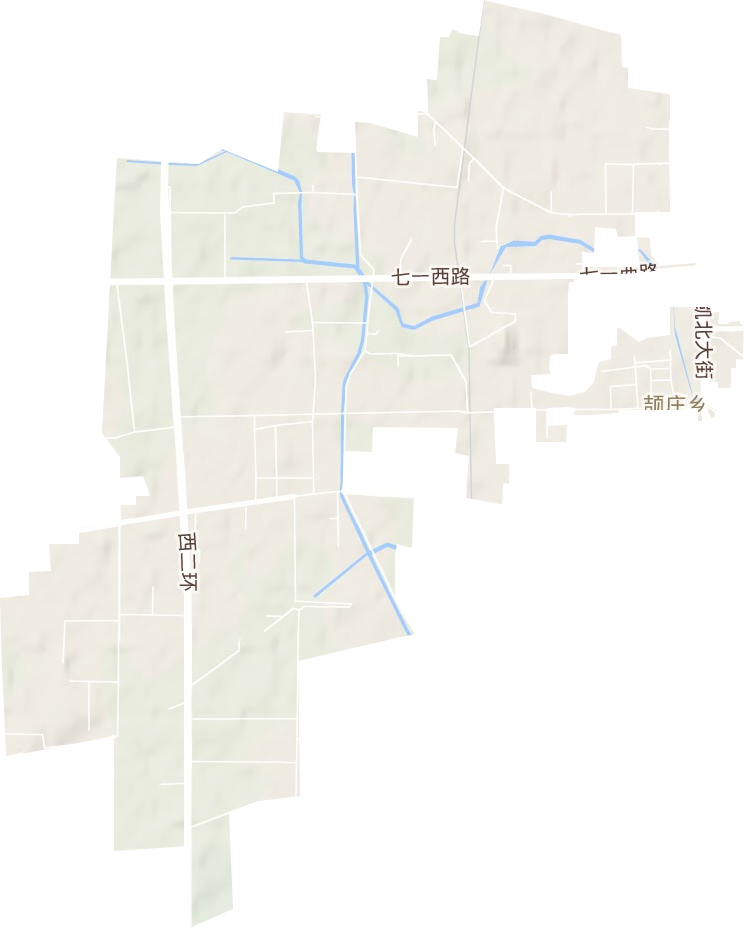 颉庄乡地形地图