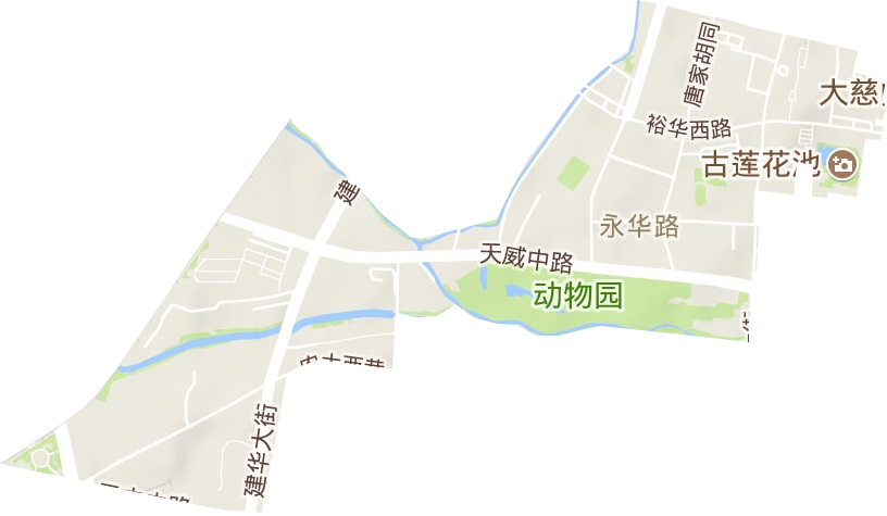 永华街道地形地图