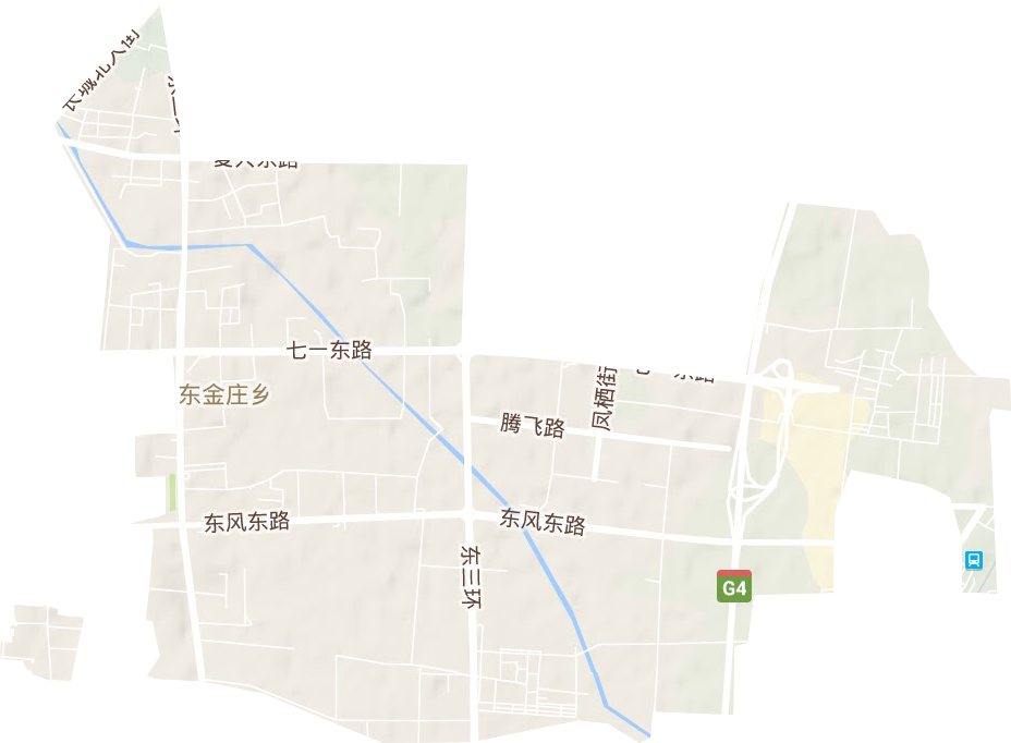 东金庄乡地形地图