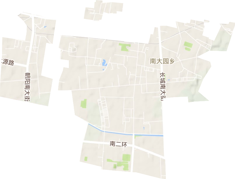 南大园乡地形地图