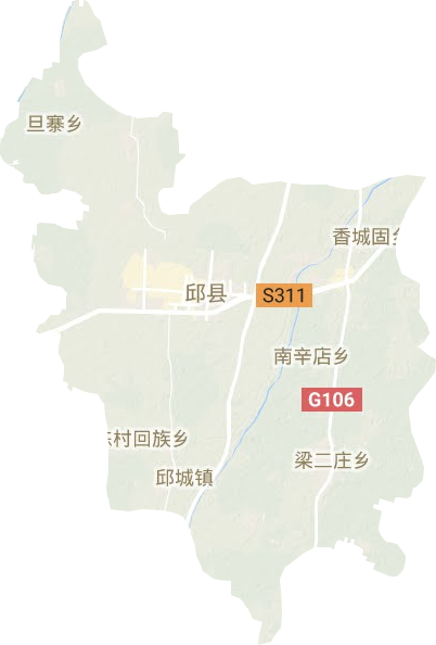 邱县地形地图