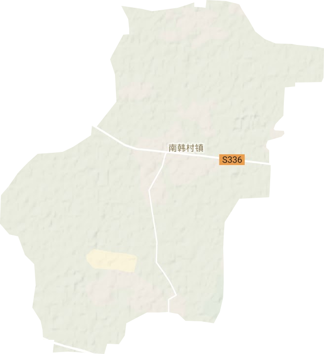 南韩村镇地形地图