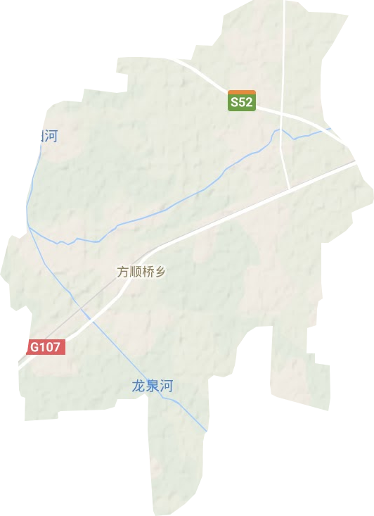 方顺桥镇地形地图