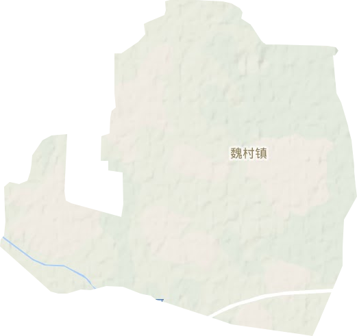 魏村镇地形地图