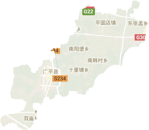 广平县地形地图