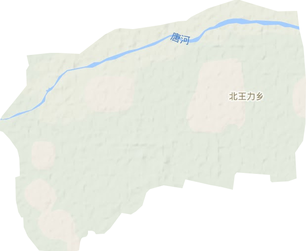 北王力乡地形地图