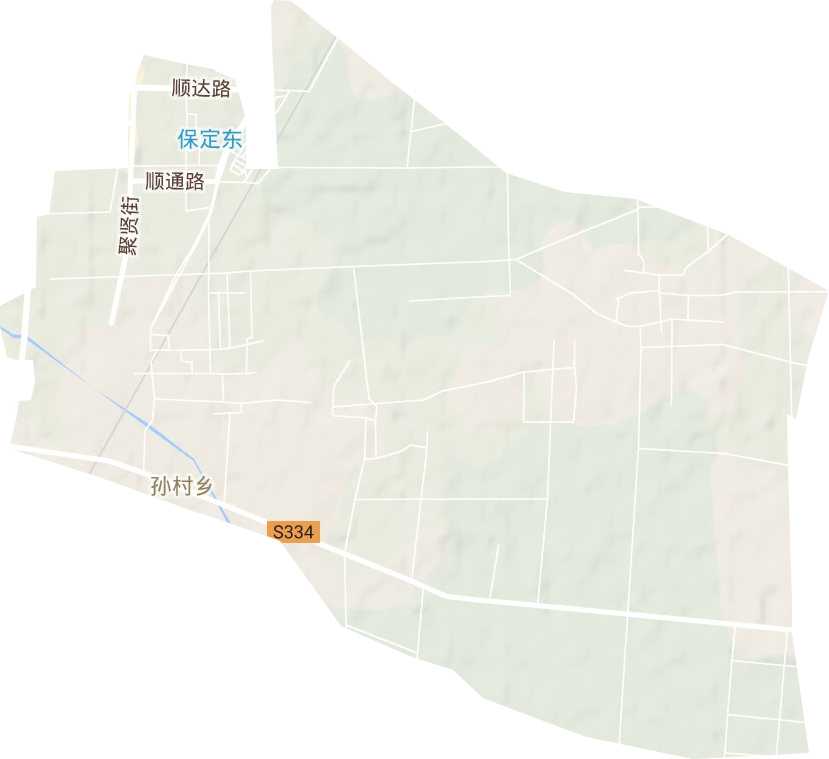 孙村乡地形地图