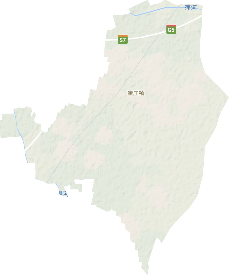 崔庄镇地形地图