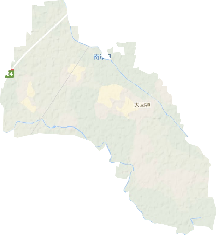 大因镇地形地图