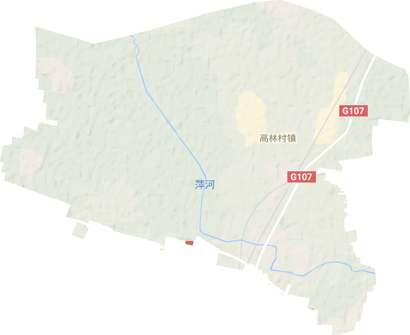 高林村镇地形地图