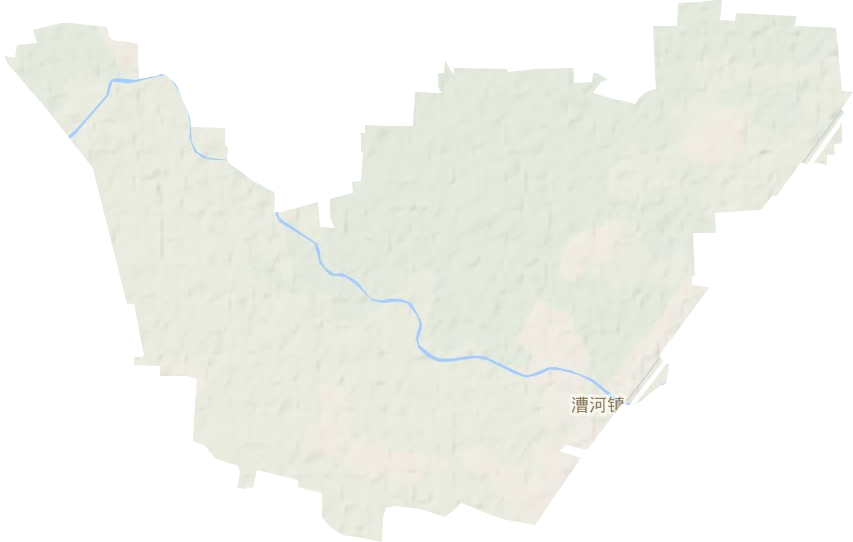 漕河镇地形地图