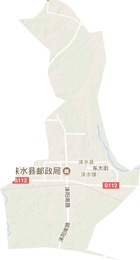 涞水镇地形地图