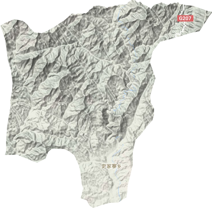 史家寨乡地形地图