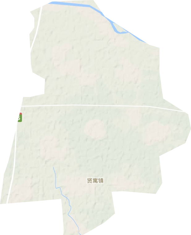 贤寓镇地形地图
