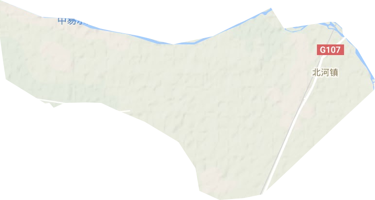 北河镇地形地图