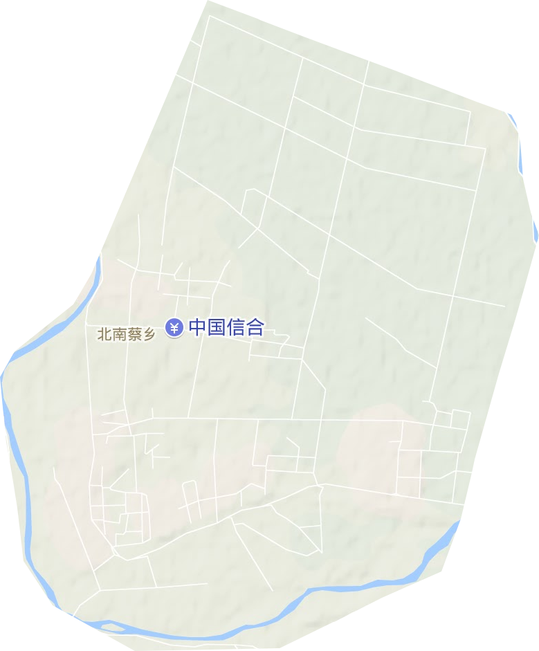 北南蔡乡地形地图