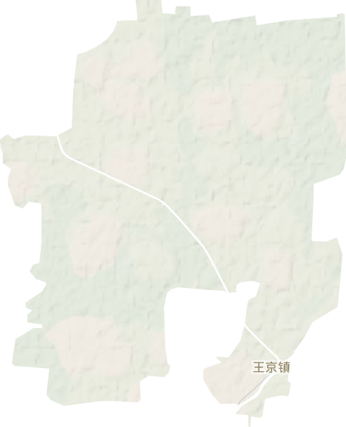 王京镇地形地图