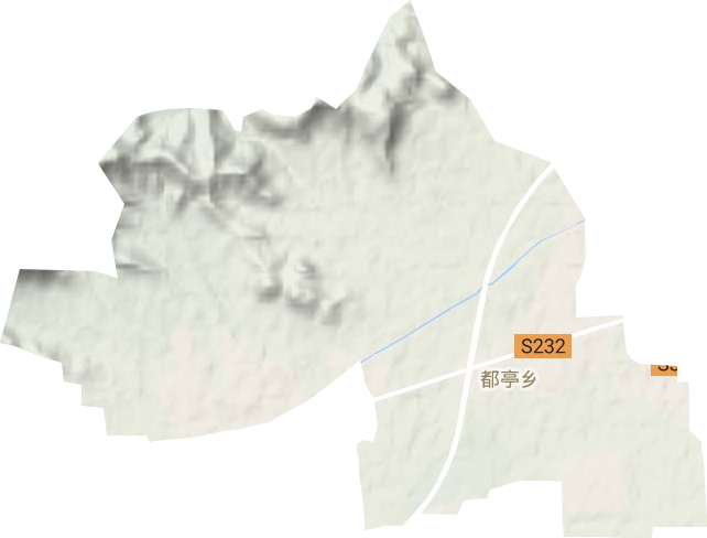 都亭乡地形地图